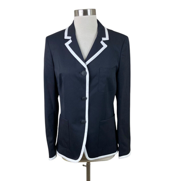 Rag & Bone NEW Women's Redgrave Piped Blazer Black Size 6